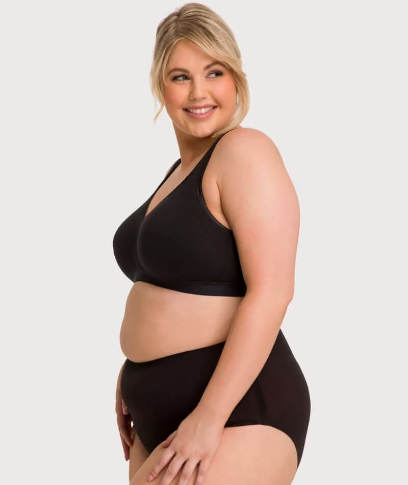 Underbliss Invisibliss No Show Seamless Full Brief 2 pack - Black - Image 11
