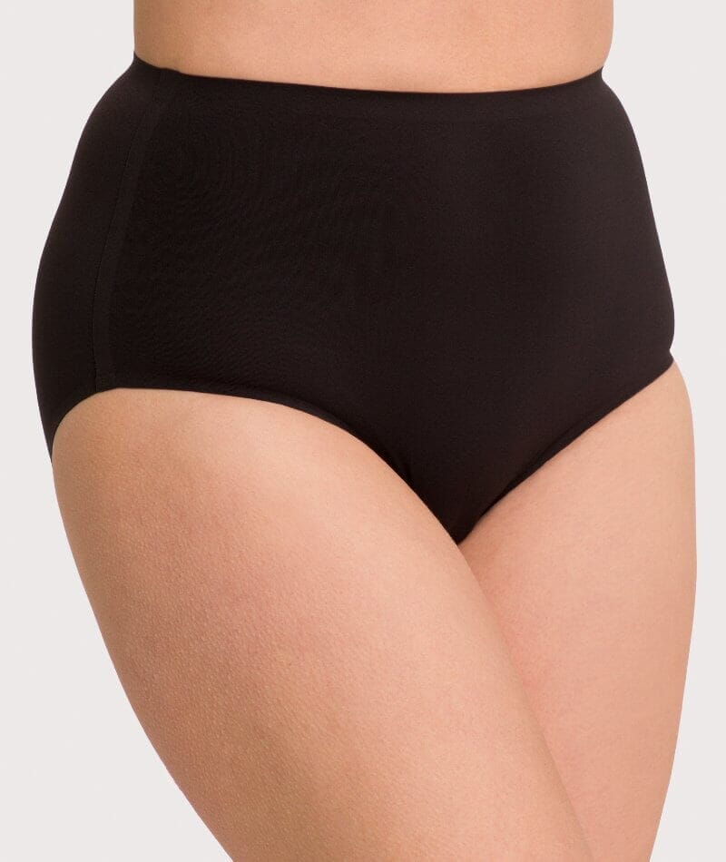 Underbliss Invisibliss No Show Seamless Full Brief 2 pack - Black - Image 3