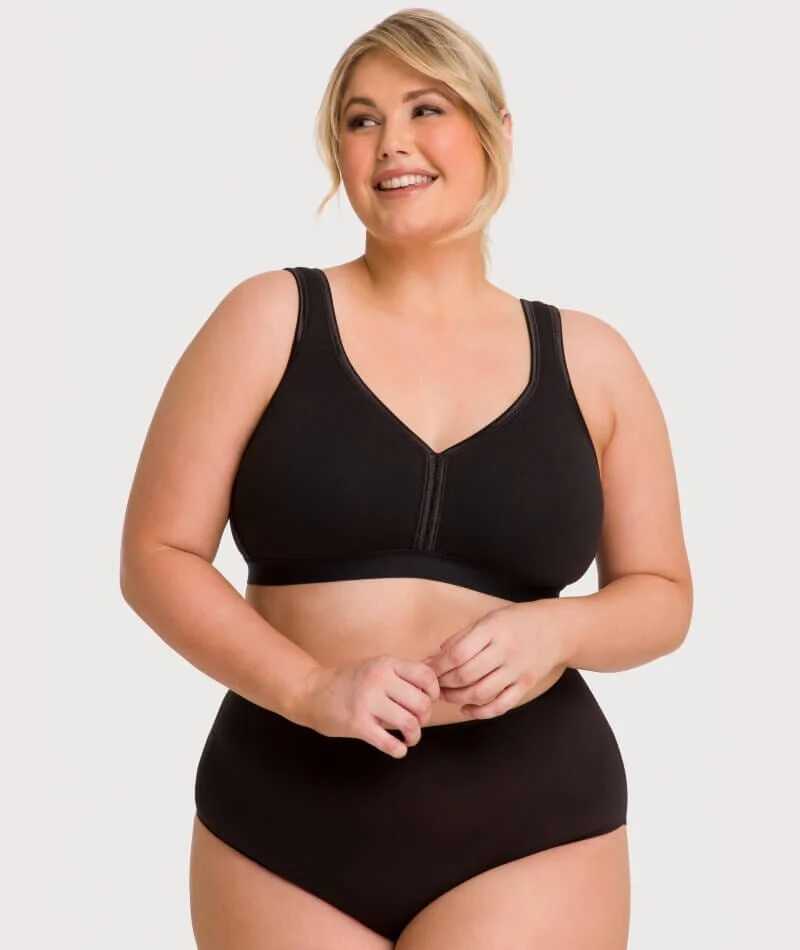 Underbliss Invisibliss No Show Seamless Full Brief 2 pack - Black - Image 8