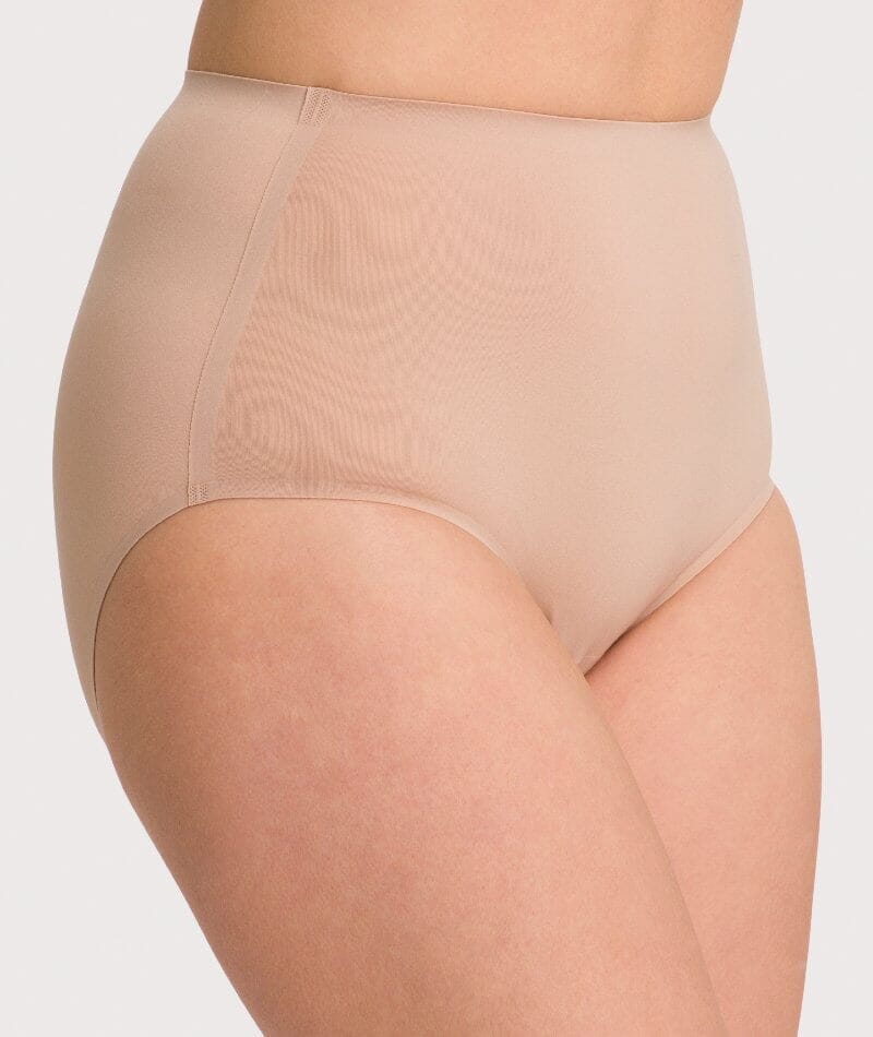 Underbliss Invisibliss No Show Seamless Full Brief 2 Pack - Nude - Image 2