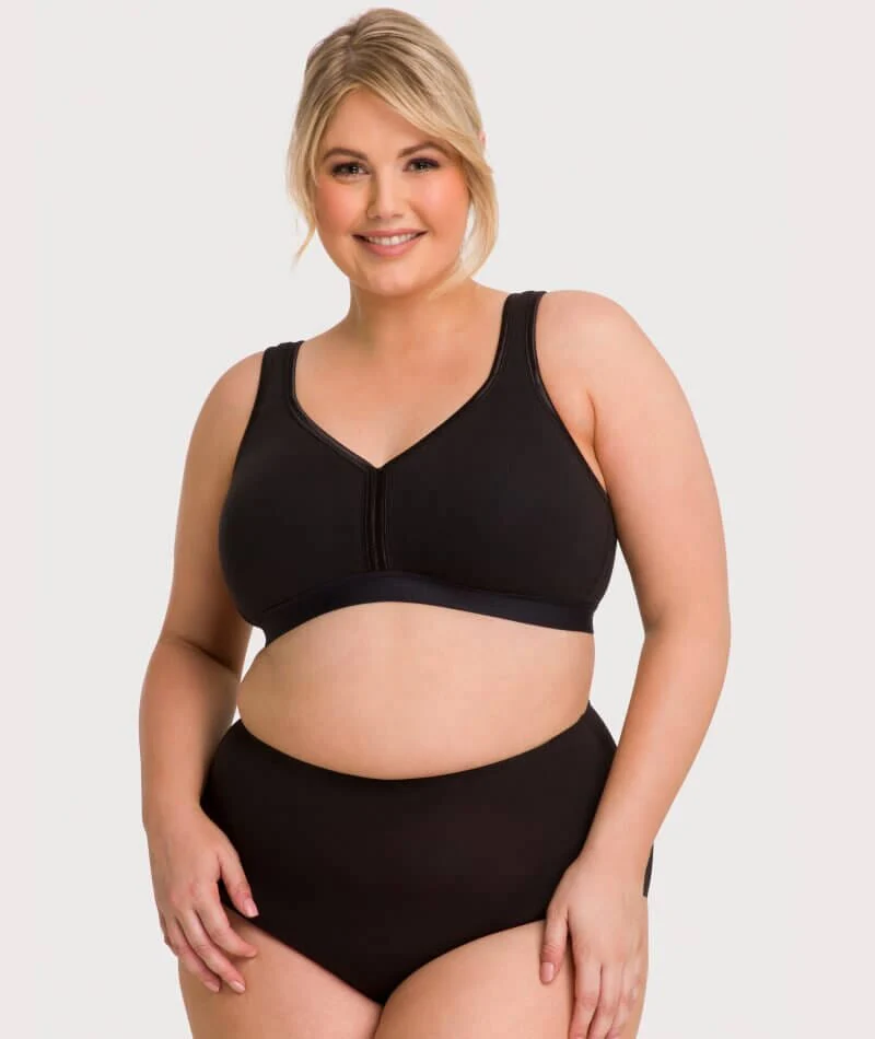 Underbliss Invisibliss No Show Seamless Full Brief - Black - Image 5