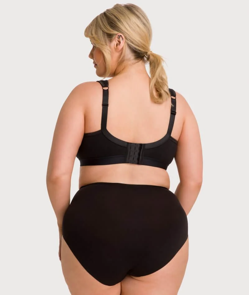 Underbliss Invisibliss No Show Seamless Full Brief - Black - Image 7