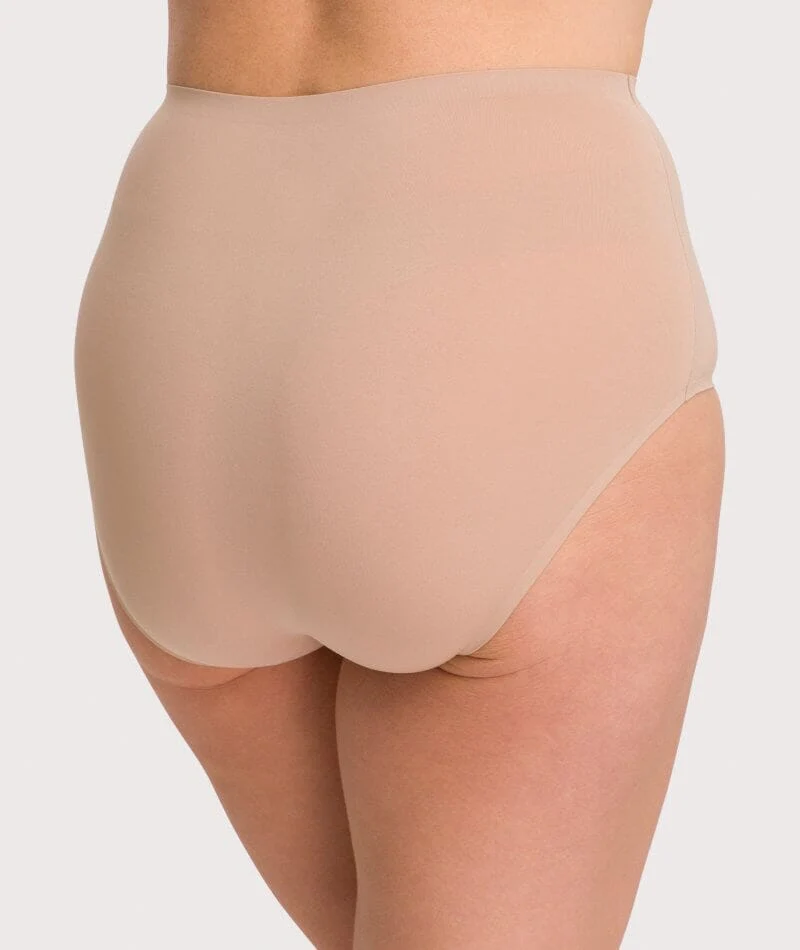 Underbliss Invisibliss No Show Seamless Full Brief - Nude - Image 2