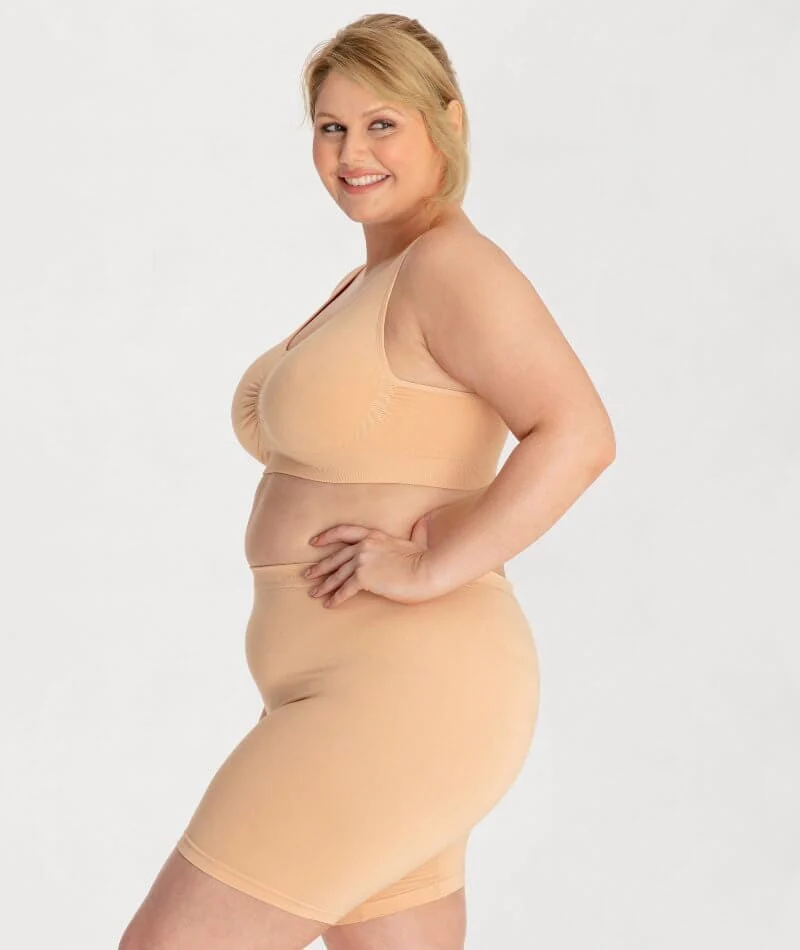 Underbliss Seamless Bamboo Blend Comfort Wire-free Bra 2 Pack - Black/Frappe - Image 15