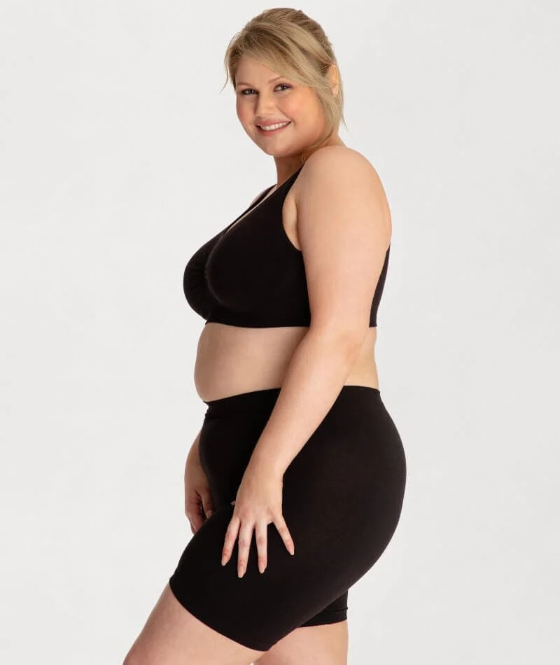 Underbliss Seamless Bamboo Blend Comfort Wire-free Bra 2 Pack - Black/Frappe - Image 19