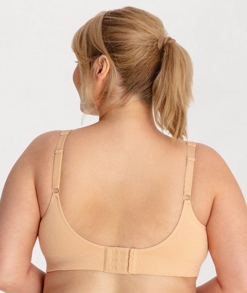 Underbliss Seamless Bamboo Blend Comfort Wire-Free Bra 2 Pack - Frappe - Image 4