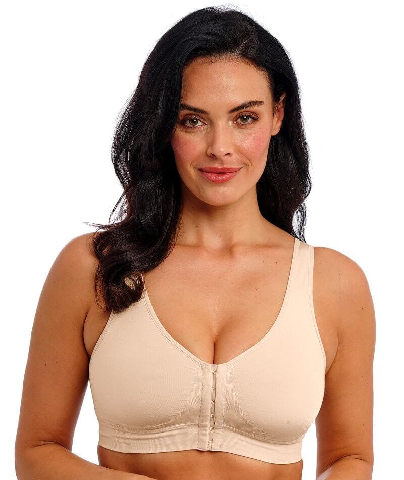 Wacoal B-Smooth Front-Closure Wire-free Bralette - Nude