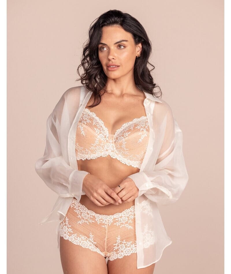 Wacoal Embrace Lace Underwired Bra - Naturally Nude/Ivory - Image 3