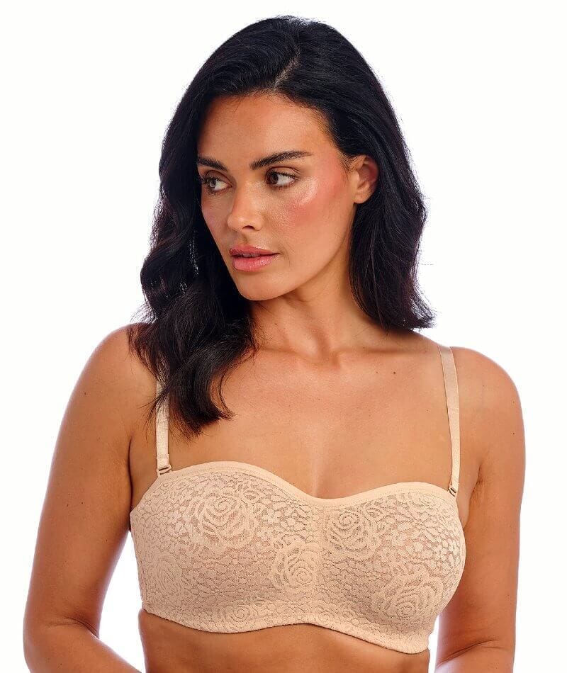 Wacoal Halo Lace Strapless Bra 2 Pack - Nude/Black - Image 8