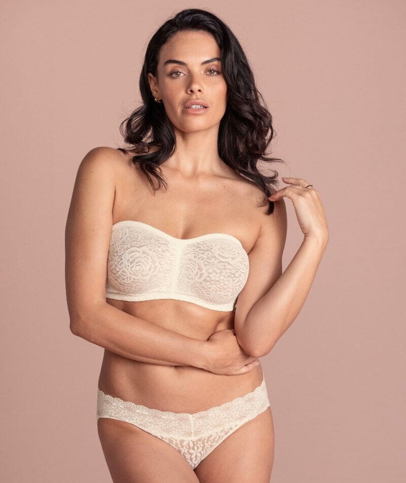 Wacoal Halo Lace Strapless Bra - Ivory - Image 3